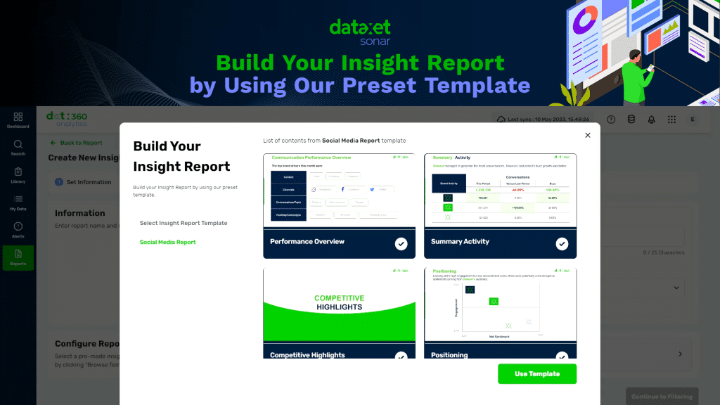 Build Your AI-Powered Insight Report by Using Our Preset Template