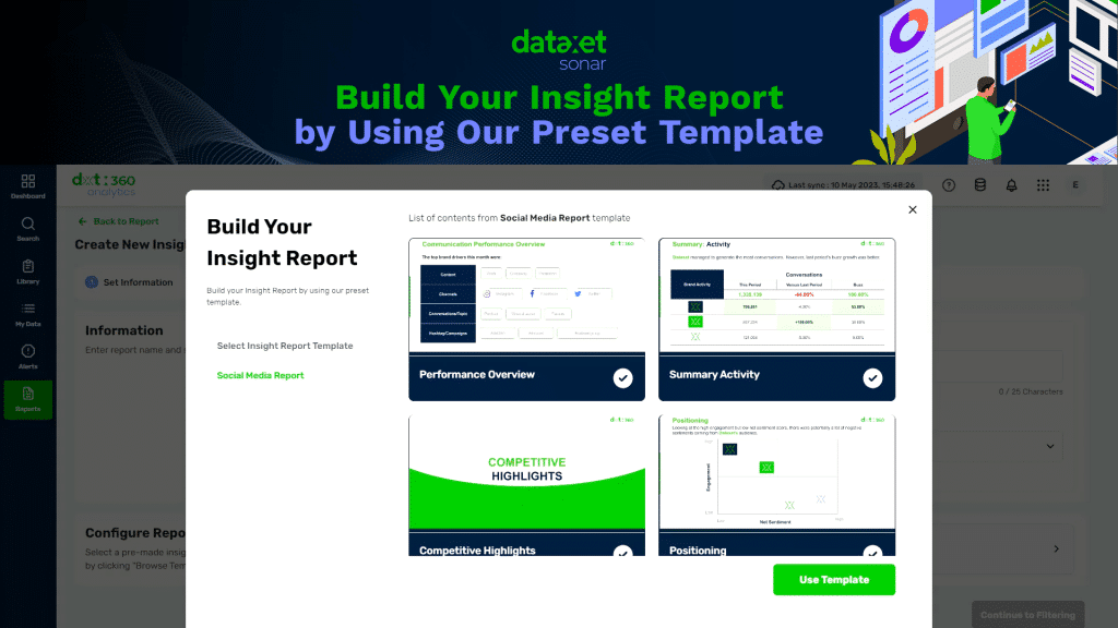 Bangun Insight Report Berbasis-AI Anda dengan Menggunakan Template Preset Kami